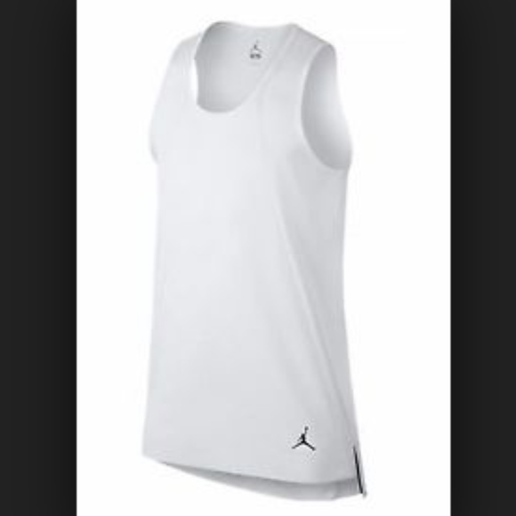 jordan white tank top